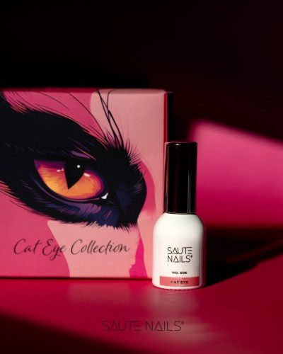 Saute Nails Lakier Hybrydowy - Cat Eye Effect E06 8 ml