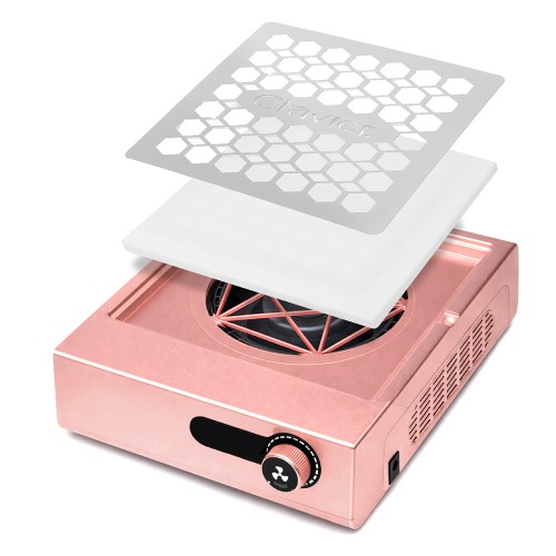 Clavier Profesjonalny pochłaniacz pyłu do paznokci V8700 24W, 3800 rpm, Rose Gold