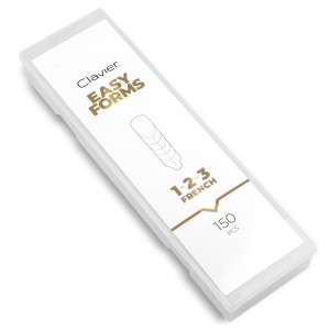 Clavier Formy do przedłużania paznokci EASY FORMS, 1 2 3 FRENCH, 150szt.