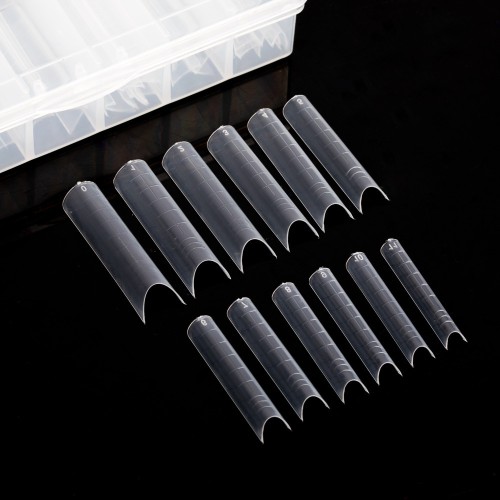 Clavier Formy do przedłużania paznokci Dual Form Tip formy dolne do kwadratu, forma squoval, 120szt.