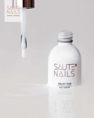 Saute Nails Top Milky No Wipe 8 ml
