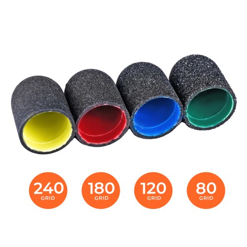 Clavier Kapturki ścierne PodoCaps, Medisterill, pedicure, 13mm, 80 grit 10szt.