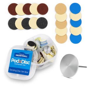 Clavier MediSterill/PodoDisc, nośnik + nakładki /80(20szt.), 150(20szt.), 180(20szt.), 240(20szt.)/ 20mm