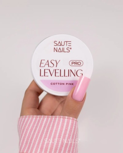 Saute Nails Builder Gel Easy Leveling Pr o Cotton Pink 50 ml
