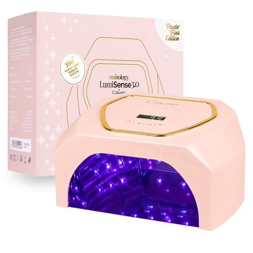 Clavier Nailsology Lampa do paznokci LumiSense 3.0 UV/LED Powder Pink do równomiernego utwardzania