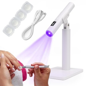 Clavier Lampa punktowa do paznokci UV/LED, przenośna, bezprzewodowa, z podstawką, 1.1 W
