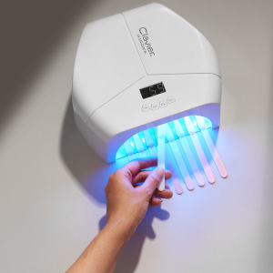 Clavier Lampa do paznokci UV/LED Q100 BL, 48W, biała, 57x LED, lustrzane dno