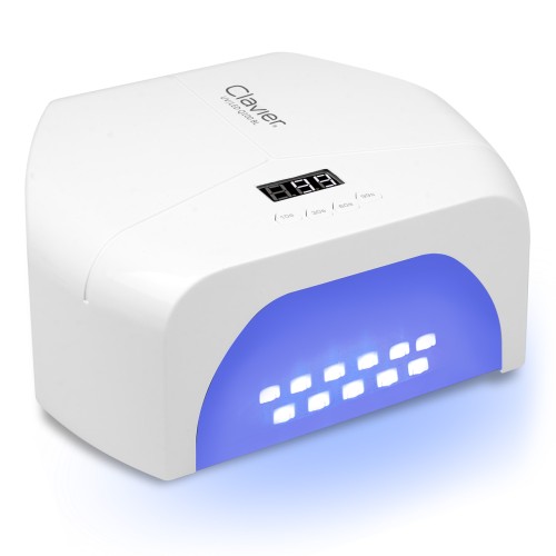 Clavier Lampa do paznokci UV/LED Q100 BL, 48W, biała, 57x LED, lustrzane dno