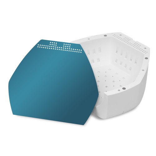 Clavier Lampa do paznokci UV/LED Q100 BL, 48W, biała, 57x LED, lustrzane dno