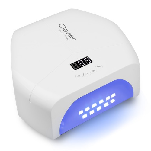 Clavier Lampa do paznokci UV/LED Q100 BL, 48W, biała, 57x LED, lustrzane dno