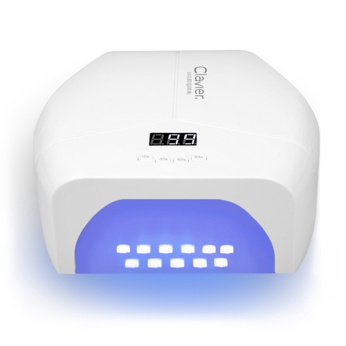 Clavier Lampa do paznokci UV/LED Q100 BL, 48W, biała, 57x LED, lustrzane dno