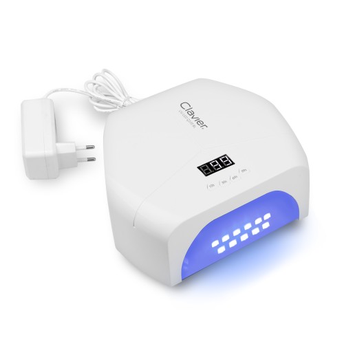 Clavier Lampa do paznokci UV/LED Q100 BL, 48W, biała, 57x LED, lustrzane dno