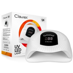 Clavier Lampa do paznokci z białym dnem Q8 LED/UV, 72x LED, 300W