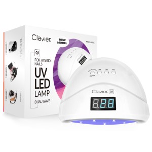 Clavier Lampa do paznokci 48W z lustrzanym dnem Q1, Hybryd, żeli