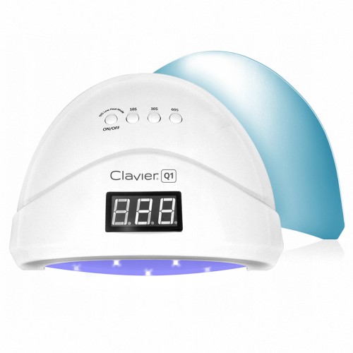 Clavier Lampa do paznokci 48W z lustrzanym dnem Q1, Hybryd, żeli