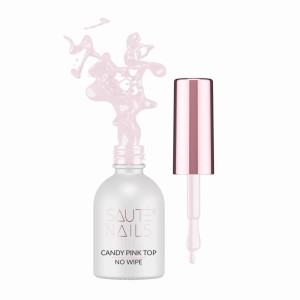 SAUTE NAILS Top Candy Pink No Wipe 8 ml