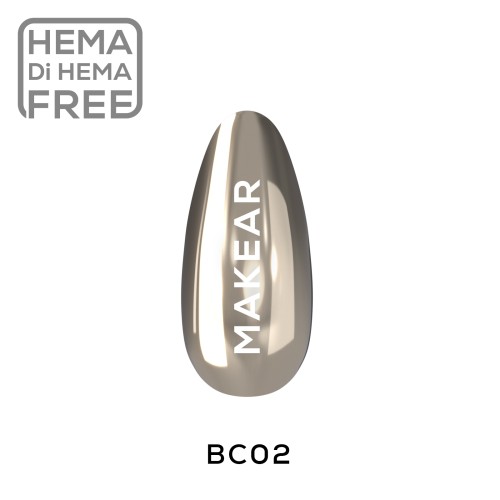 MAKEAR Pyłek w Płynie Chrome Platinum BC02 5 ml