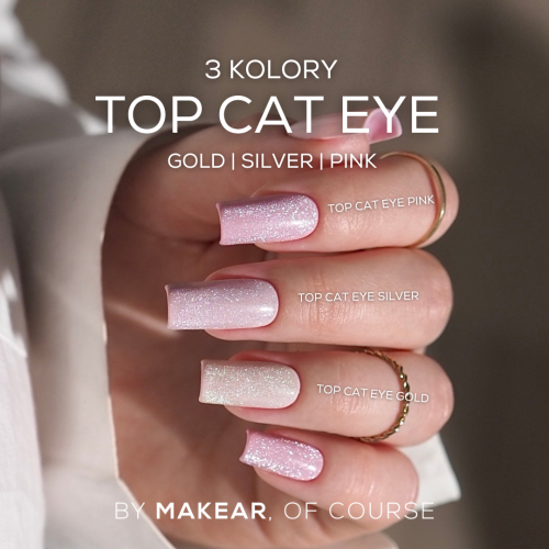 MAKEAR Top No Wipe Cat Eye Silver