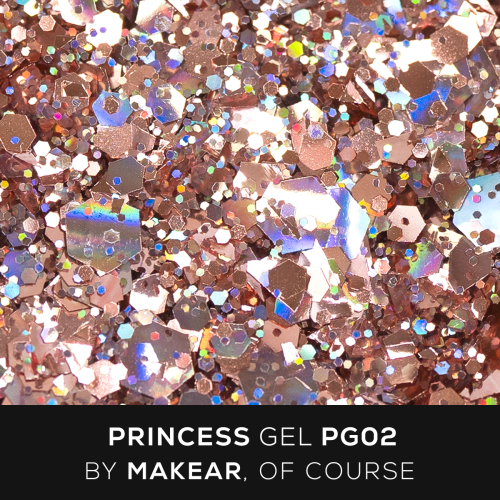 MAKEAR Princess Gel - Rose Gold PG02 5ml