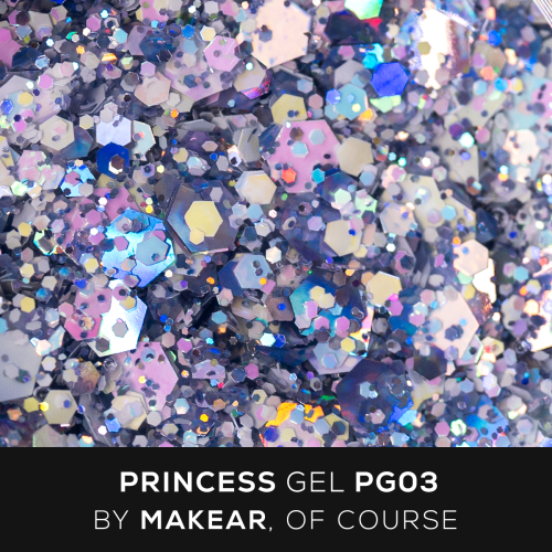 MAKEAR Princess Gel Blue PG03 - Żel do zdobień 5ml