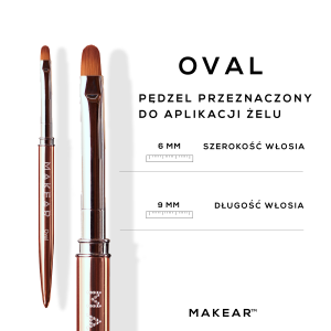 MAKEAR Pędzel Oval