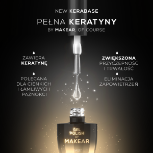MAKEAR Kera Base - wzmacniająca baza keratynowa HEMAFREE 15 ml