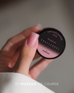 MAKEAR Challengel Shimmer Dark Rose HG15 - żel budujący 15ml
