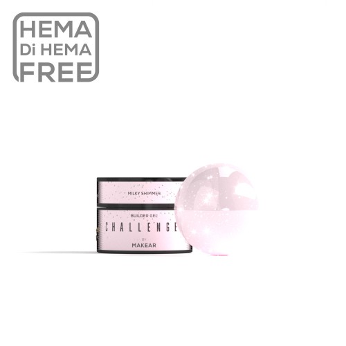 MAKEAR Challengel Shimmer Milky Pink HG12 - żel budujący 15ml