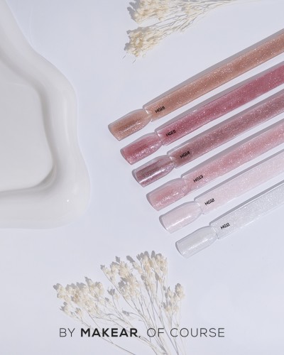 MAKEAR Challengel Shimmer Milky Pink HG12 - żel budujący 15ml