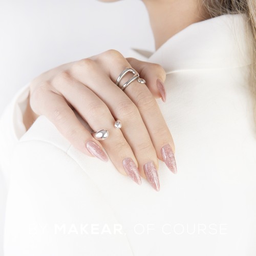 MAKEAR Challengel Shimmer Nude HG16 - żel budujący 15ml