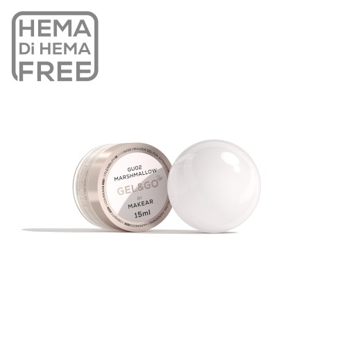 MAKEAR Gel&Go Up Marshmallow GU02 - żel budujący 15 ml