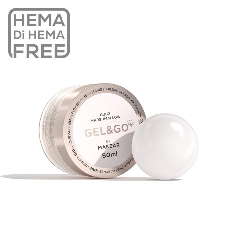 MAKEAR Gel&Go Up Marshmallow GU02 - żel budujący 50 ml