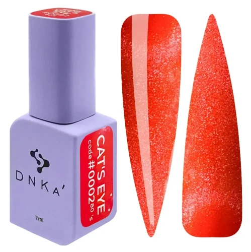 DNKa COLOR GEL POLISH CAT`S EYE, 7 ml #0002 80`s
