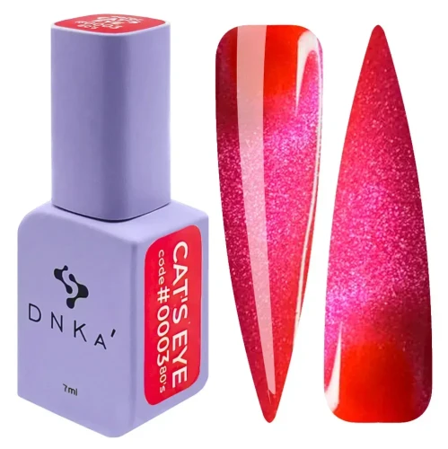 DNKa COLOR GEL POLISH CAT`S EYE, 7 ml #0003 80`s