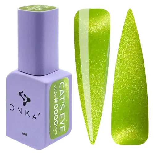 DNKa COLOR GEL POLISH CAT`S EYE, 7 ml #0006 80`s