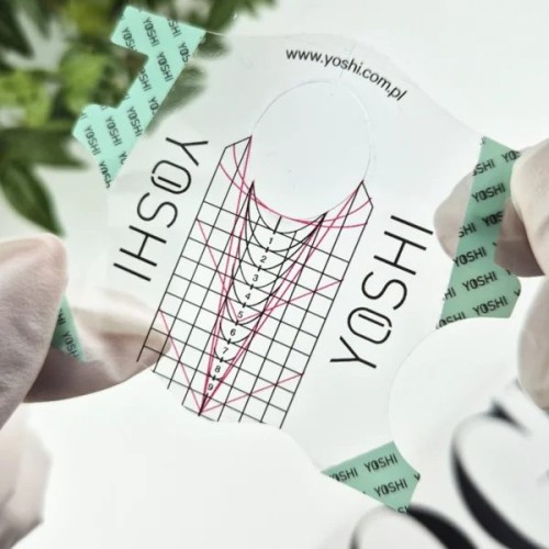 YOSHI Szablon do przedłużania paznokci TRANSPARENTNY 400 szt.