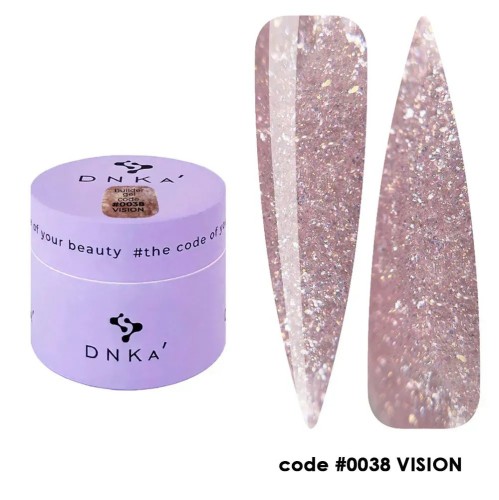 DNKa BUILDER GEL NEW FORMULA, 15 ml #0038 Vision