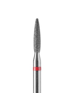 DARK Freza do paznokci Tapered Flame 2.1 x 10 mm (czerwona)