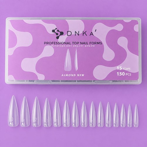 DNKa PROFESSIONAL TOP NAIL FORMS, ALMOND NEW 150 PCS