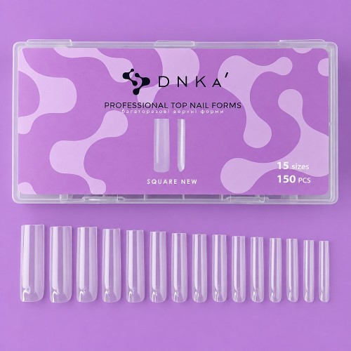 DNKa PROFESSIONAL TOP NAIL FORMS, SQUARE NEW 150 PCS