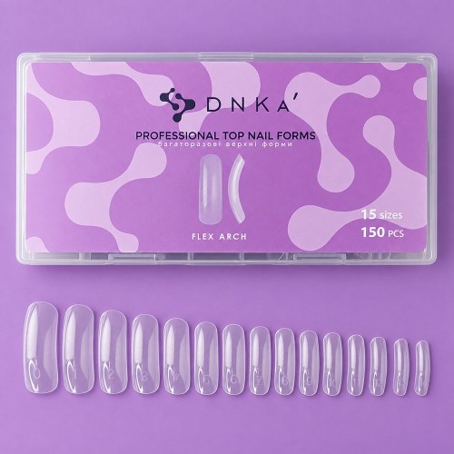 DNKa PROFESSIONAL TOP NAIL FORMS "DNKa", FLEX ARCH 150 PCS