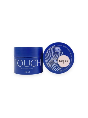 TOUCH Hard gel 02 - beżowy płynny żel budujący, 15 ml (SALE)