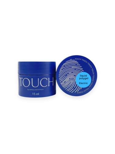 TOUCH Neon Liquid polygel Electric - niebieski płynny akrylożel, 15 ml (SALE)