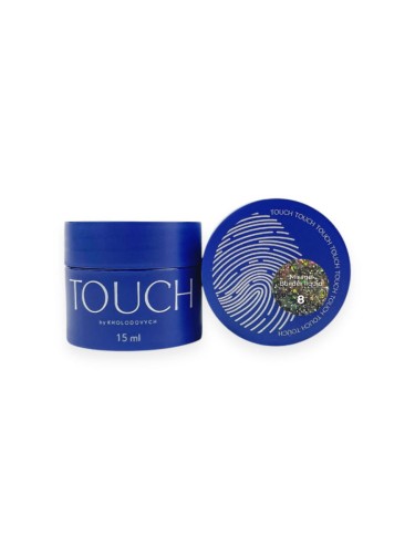 TOUCH Mirage builder liquid 08 - odblaskowy czarny żel o płynnej konsystencji, 15 ml (SALE)