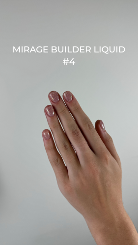 TOUCH Mirage builder liquid 04 - odblaskowy beżowy żel o płynnej konsystencji, 15 ml (SALE)