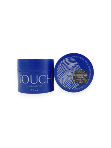 TOUCH Muse builder gel 04 - srebrny odblaskowy żel budujący z płatkami yuki, 15 ml (SALE)
