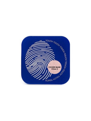 TOUCH Cover base Gloss 3 - mleczno-beżowa półprzezroczysta baza ze srebrnym brokatem, 30 ml (SALE)