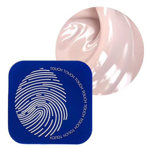 TOUCH Cover base Shell - delikatna biało-różowa półprzezroczysta baza hybrydowa, 30 ml (SALE)
