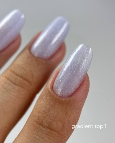 TOUCH Gradient Top 01 - jasnoniebieski top hybrydowy ze srebrną drobinką, 13 ml (SALE)