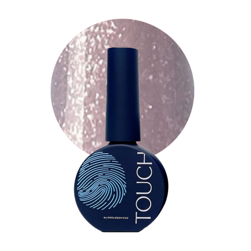TOUCH Cover base Rosy shine - biało-różowa z brokatem półprzezroczysta baza hybrydowa, 13 ml (SALE)